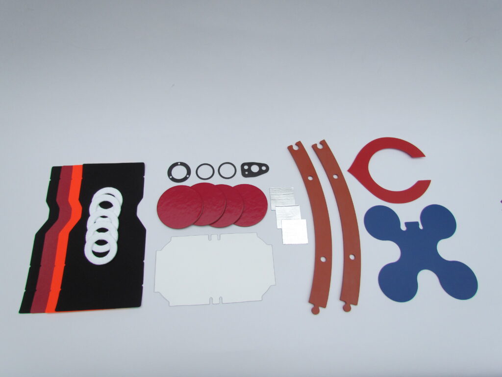 Die-cut gaskets and parts in rubber, silicone, foam and film made by Mag-Knight