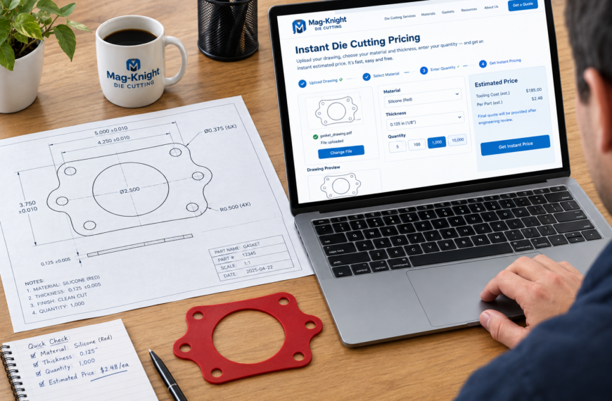 Instant on-line Die Cutting Estimator